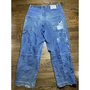 Vintage Y2K Southpole Jeans Men's 38x33 Fat Albert Baggy Carpenter Embroidered
